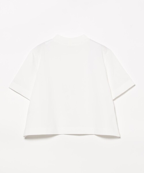 Demi-Luxe BEAMS(デミルクス ビームス)の「モックネック ショート Tシャツ(Tシャツ/カットソー・レディース・ブラック/ホワイト/グリーン系その他5・ONE SIZE)」の6枚目の写真