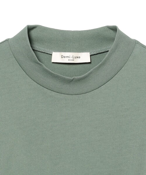 Demi-Luxe BEAMS(デミルクス ビームス)の「モックネック ショート Tシャツ(Tシャツ/カットソー・レディース・ブラック/ホワイト/グリーン系その他5・ONE SIZE)」の9枚目の写真