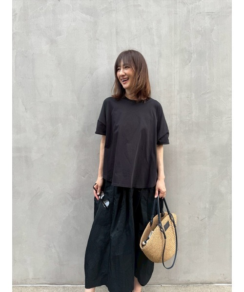 Day and Grade(デイアンドグレイド)の「【前田ゆかセレクト】バッグロゴTシャツ(Tシャツ/カットソー・レディース・ホワイト/ブラック・FREE)」の7枚目の写真