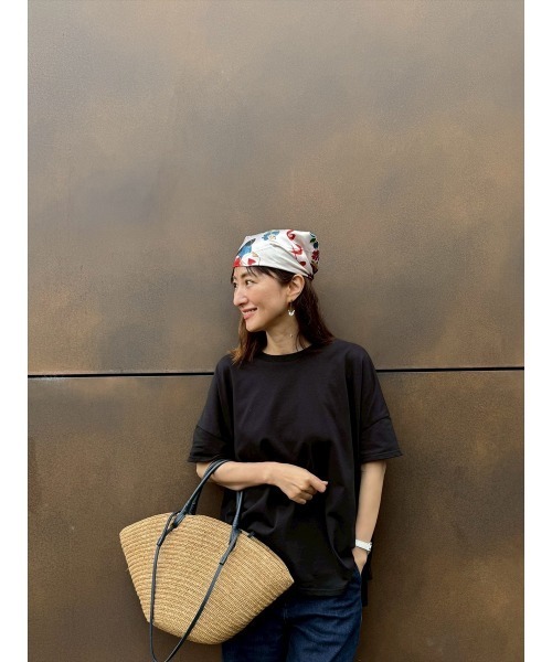 Day and Grade(デイアンドグレイド)の「【前田ゆかセレクト】バッグロゴTシャツ(Tシャツ/カットソー・レディース・ホワイト/ブラック・FREE)」の14枚目の写真