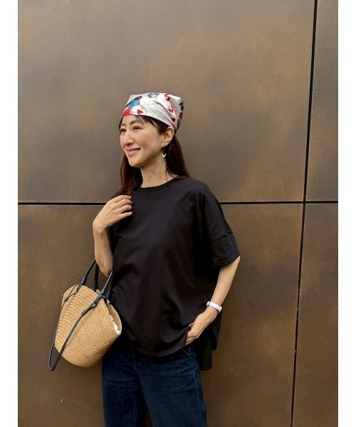 Day and Grade(デイアンドグレイド)の「【前田ゆかセレクト】バッグロゴTシャツ(Tシャツ/カットソー・レディース・ホワイト/ブラック・FREE)」の15枚目の写真