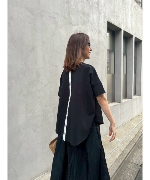 Day and Grade(デイアンドグレイド)の「【前田ゆかセレクト】バッグロゴTシャツ(Tシャツ/カットソー・レディース・ホワイト/ブラック・FREE)」の16枚目の写真