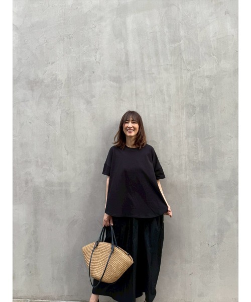 Day and Grade(デイアンドグレイド)の「【前田ゆかセレクト】バッグロゴTシャツ(Tシャツ/カットソー・レディース・ホワイト/ブラック・FREE)」の18枚目の写真