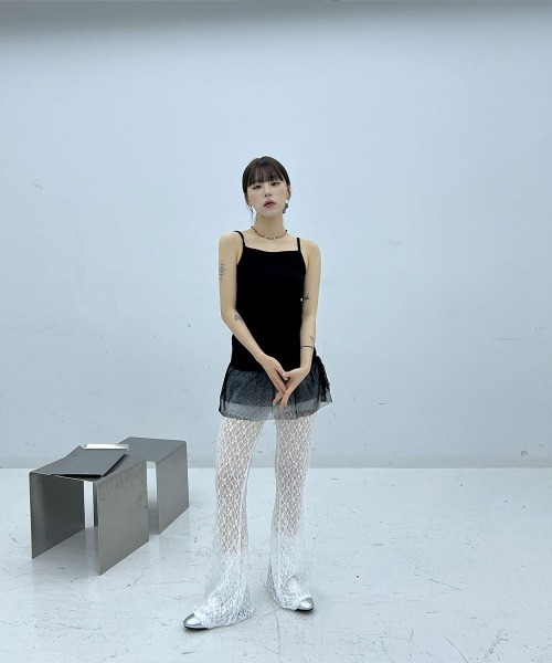 セール】【インナー / レイヤードコーデにおすすめ】 ドットシースルー