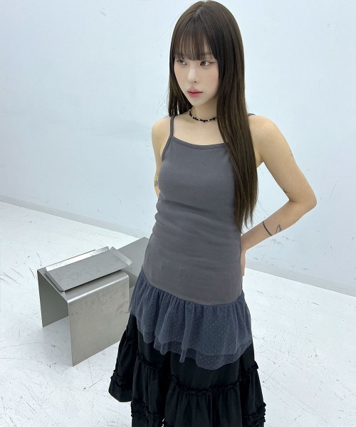 インナー / レイヤードコーデにおすすめ】 ドットシースルー