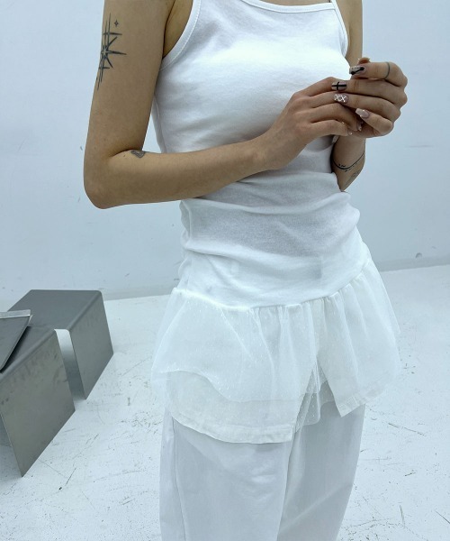 ドットシースルーキャミ 楽天市場】【OUTLET SALE】トップス《キャミ付きシアードット