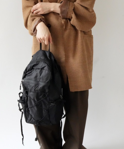 Port（ポート）の「【 Port / ポート 】 パッカブル デイリー ナイロンリュック #（バックパック/リュック・レディース・ブラック/グレー・FREE）」の4枚目の写真