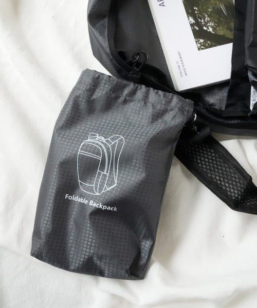 Port（ポート）の「【 Port / ポート 】 パッカブル デイリー ナイロンリュック #（バックパック/リュック・レディース・ブラック/グレー・FREE）」の10枚目の写真