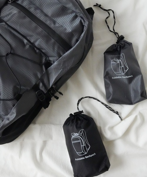 Port（ポート）の「【 Port / ポート 】 パッカブル デイリー ナイロンリュック #（バックパック/リュック・レディース・ブラック/グレー・FREE）」の12枚目の写真