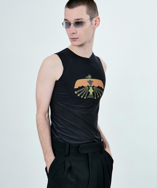 M TO R(ムウトアール)の「SECONDSKIN NUDE PEACE N/S TOPS(タンクトップ・レディース・ブラック/ベージュ・40/38)」の21枚目の写真