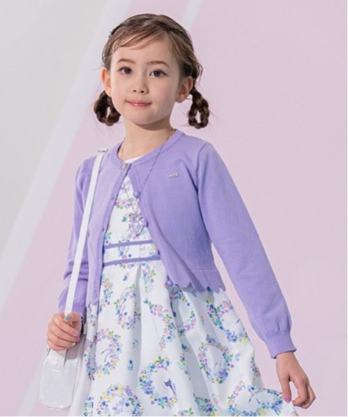 ANNA SUI mini カーディガン ボレロ パープル 130サイズ ビジューカーディガン（カーディガン/ボレロ） | ANNA SUI mini