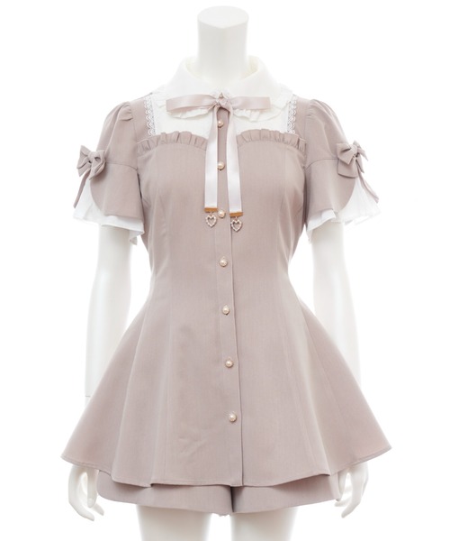 セール】袖フレアレースヨークセットアップ（セットアップ