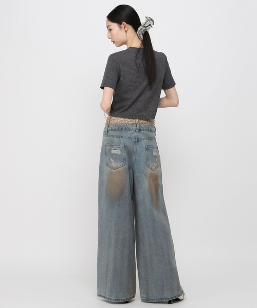 3.3 Field Trip (3.3フィールドトリップ)の「3.3 Field Trip/レオパードWウエストパンツ(デニムパンツ・レディース・その他2・MEDIUM/SMALL)」の6枚目の写真