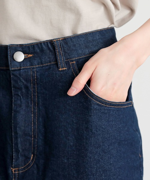n'OrLABEL(ノアールレーベル)の「【機能素材】『デニムナロースカート』(デニムスカート・レディース・ネイビー/ブルー・S~M/L~LL/3L)」の17枚目の写真