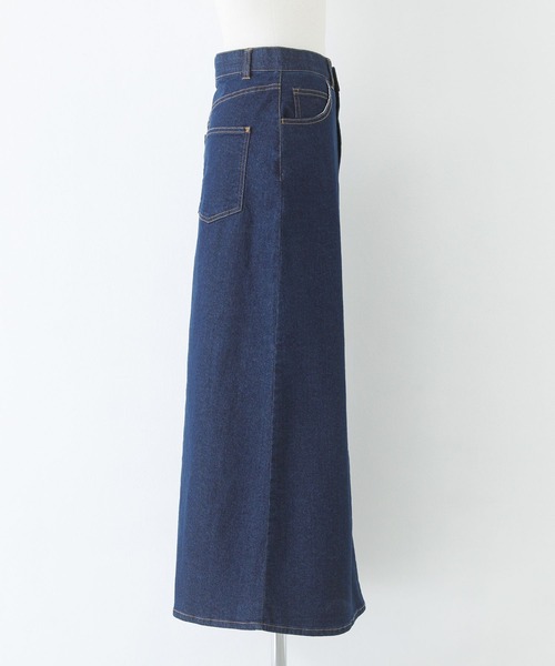 n'OrLABEL(ノアールレーベル)の「【機能素材】『デニムナロースカート』(デニムスカート・レディース・ネイビー/ブルー・S~M/L~LL/3L)」の22枚目の写真