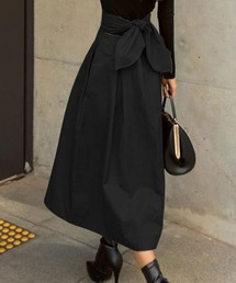 Aラインワイドスカート
