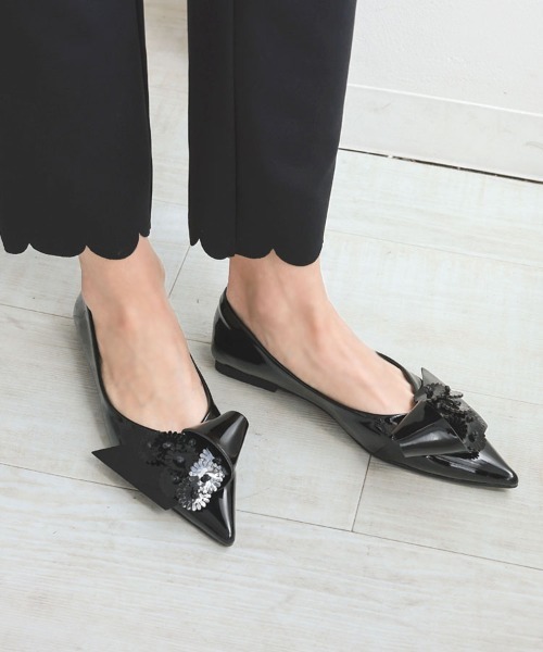 DONOBAN（ドノバン）の「フラワーパンプス（パンプス・レディース・ホワイト/ブラック・22.5cm/23cm/23.5cm/24cm/24.5cm）」の8枚目の写真