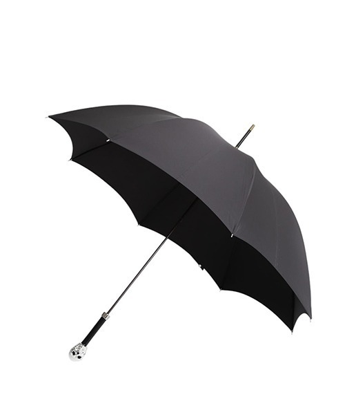 FOX UMBRELLAS（フォックスアンブレラズ）の「FOX UMBRELLAS / フォックス アンブレラズ：GT27 SKULL Silver Plated 晴雨兼用（UV）64㎝：FX-GT27-SK-G0-99[MUS]（長傘・メンズ・ブラック・FREE）」の7枚目の写真