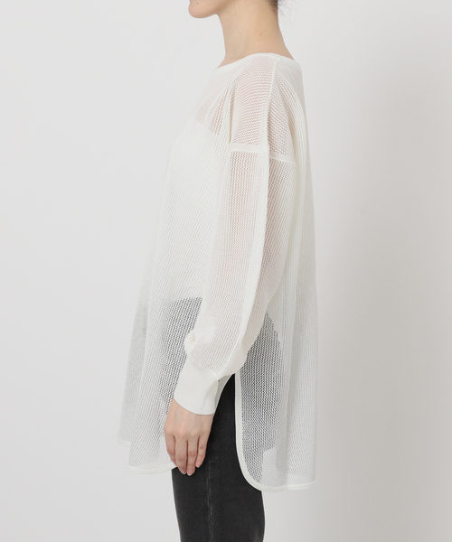 JOURNAL STANDARD relume（ジャーナルスタンダード　レリューム）の「メッシュプルオーバー（ニット/セーター・レディース・カーキ/イエロー/ホワイト・FREE）」の13枚目の写真