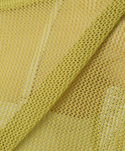 JOURNAL STANDARD relume（ジャーナルスタンダード　レリューム）の「メッシュプルオーバー（ニット/セーター・レディース・カーキ/イエロー/ホワイト・FREE）」の6枚目の写真