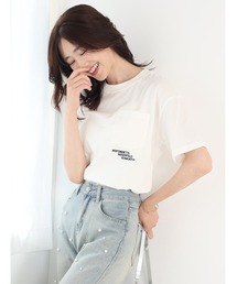刺繍ロゴポケットTシャツ