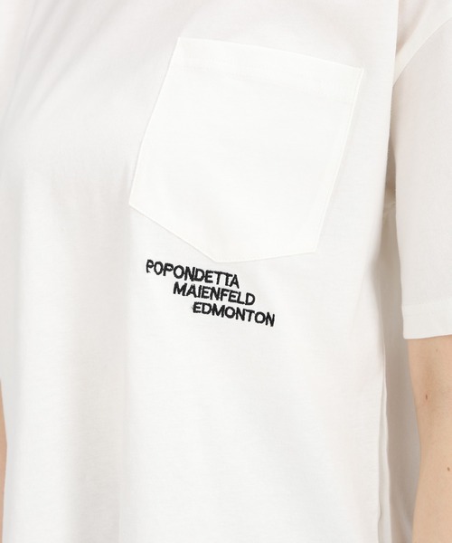 fifth（フィフス）の「刺繍ロゴポケットTシャツ（Tシャツ/カットソー・レディース・ブルーグリーン/グレー/オフホワイト・L/M）」の10枚目の写真