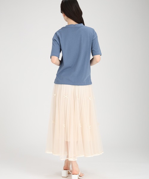 fifth（フィフス）の「刺繍ロゴポケットTシャツ（Tシャツ/カットソー・レディース・ブルーグリーン/グレー/オフホワイト・L/M）」の16枚目の写真