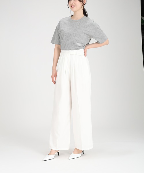 fifth（フィフス）の「刺繍ロゴポケットTシャツ（Tシャツ/カットソー・レディース・ブルーグリーン/グレー/オフホワイト・L/M）」の22枚目の写真