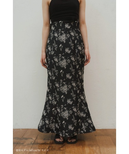 Knuth Marf(クヌースマーフ)の「high end jacquard mermaid skirt(スカート・レディース・ブラック・MEDIUM/SMALL)」の12枚目の写真
