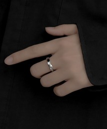 CALIFORNIA OUTFITTERS（カリフォルニア アウトフィッターズ）の「5E18 ユニセックス ウェーブデザインリング シルバー オープンリング（リング・メンズ）」