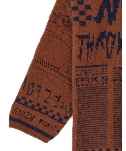 NEWS PAPER JACQUARED KNIT TOP（ニット/セーター）｜Ameri（アメリ