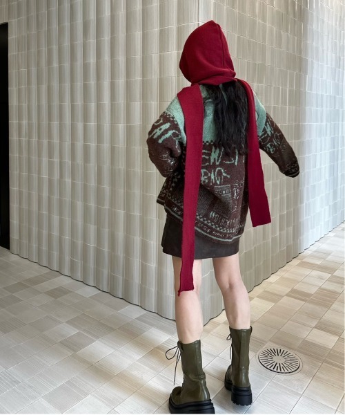 AMERI NEWS PAPER JACQUARED KNIT TOP✨ Ameri（アメリ）の「NEWS PAPER JACQUARED KNIT TOP（ニット