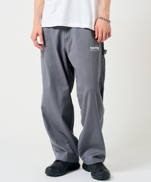 THRASHER(スラッシャー)の「【THRASHER】デニム&カツラギ ペインターパンツ 017410(その他パンツ・メンズ・ベージュ/ブルー系その他/ブラック/ブルー系その他2/グレー/オフホワイト・L/LL/M/S)」の4枚目の写真