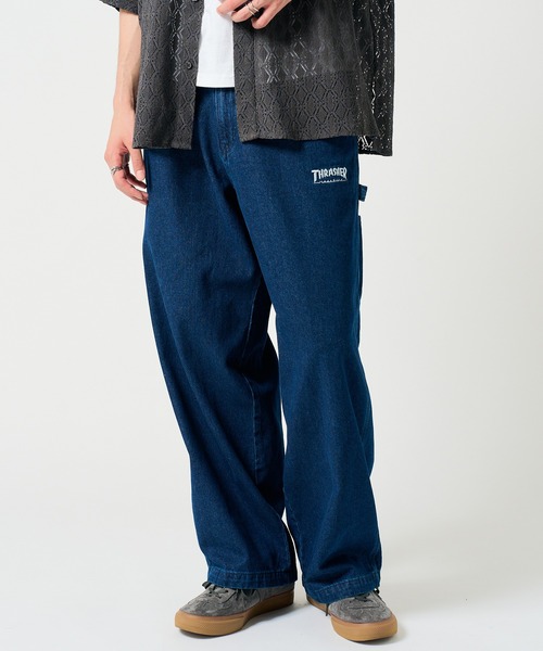 THRASHER(スラッシャー)の「【THRASHER】デニム&カツラギ ペインターパンツ 017410(その他パンツ・メンズ・ベージュ/ブルー系その他/ブラック/ブルー系その他2/グレー/オフホワイト・L/LL/M/S)」の6枚目の写真