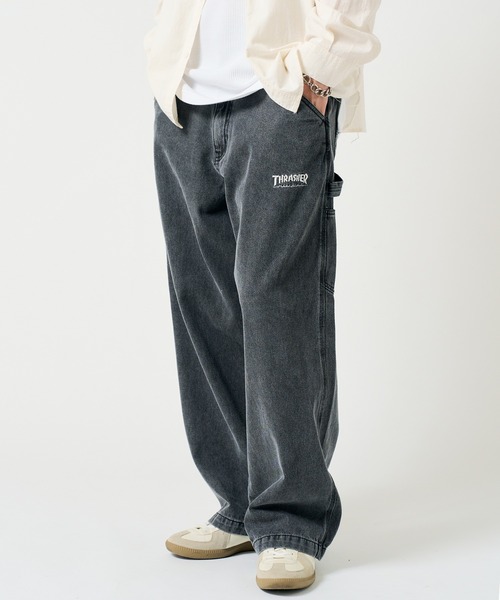 THRASHER(スラッシャー)の「【THRASHER】デニム&カツラギ ペインターパンツ 017410(その他パンツ・メンズ・ベージュ/ブルー系その他/ブラック/ブルー系その他2/グレー/オフホワイト・L/LL/M/S)」の3枚目の写真