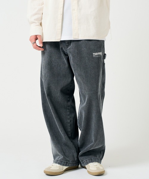 THRASHER(スラッシャー)の「【THRASHER】デニム&カツラギ ペインターパンツ 017410(その他パンツ・メンズ・ベージュ/ブルー系その他/ブラック/ブルー系その他2/グレー/オフホワイト・L/LL/M/S)」の8枚目の写真