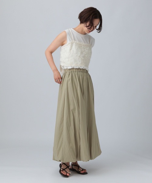 LEPSIM（レプシィム）の「ニュアンス柄レーシーキャミ　572901（キャミソール・レディース・ブラック/チャコールグレー/オフホワイト/ライトベージュ・FREE）」の19枚目の写真