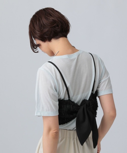 LEPSIM（レプシィム）の「ニュアンス柄レーシーキャミ　572901（キャミソール・レディース・ブラック/チャコールグレー/オフホワイト/ライトベージュ・FREE）」の22枚目の写真