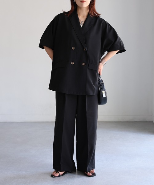 美品 Bergfabel 春夏セットアップ 46 セール】オーバーサイズダブルジャケットセットアップ