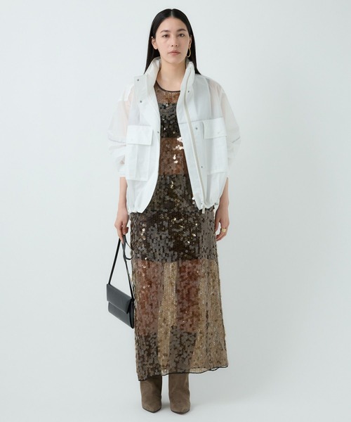 Chaos（カオス）の「Chaos(カオス)/ショートエアーパックブルゾン（ブルゾン・レディース・ネイビー/ホワイト/サックスブルー・FREE）」の20枚目の写真