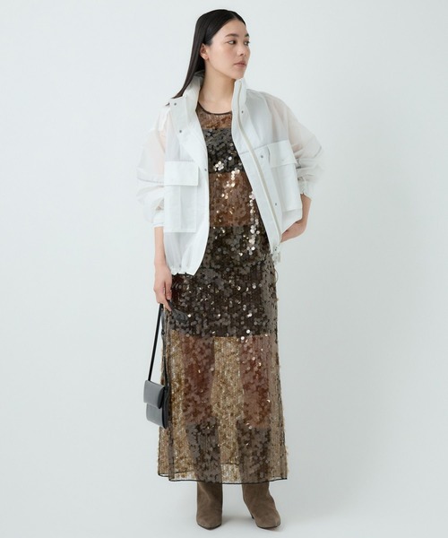 Chaos（カオス）の「Chaos(カオス)/ショートエアーパックブルゾン（ブルゾン・レディース・ネイビー/ホワイト/サックスブルー・FREE）」の19枚目の写真