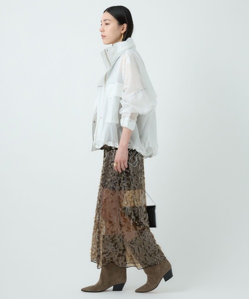 Chaos（カオス）の「Chaos(カオス)/ショートエアーパックブルゾン（ブルゾン・レディース・ネイビー/ホワイト/サックスブルー・FREE）」の18枚目の写真