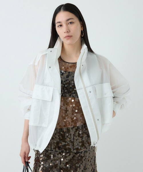 Chaos（カオス）の「Chaos(カオス)/ショートエアーパックブルゾン（ブルゾン・レディース・ネイビー/ホワイト/サックスブルー・FREE）」の14枚目の写真