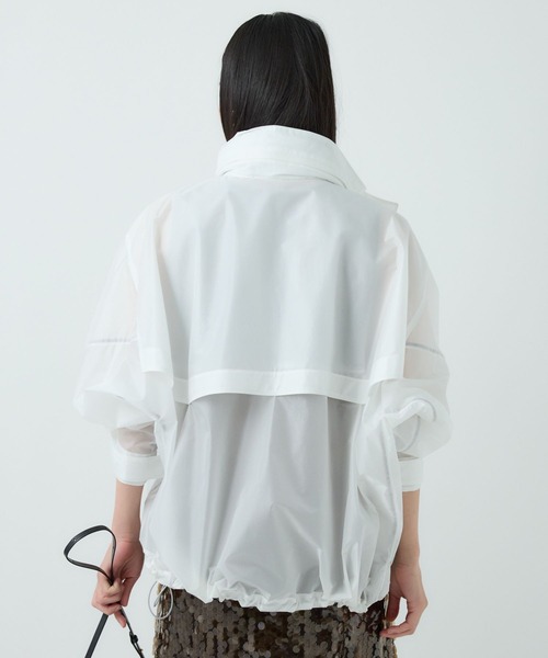 Chaos（カオス）の「Chaos(カオス)/ショートエアーパックブルゾン（ブルゾン・レディース・ネイビー/ホワイト/サックスブルー・FREE）」の5枚目の写真