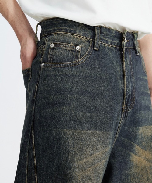 WESTBOY(ウエストボーイ)の「ルーズバギーデニムパンツ ワイドデニムパンツWO25S11PT09【WB ORIGINALS】(デニムパンツ・メンズ・ブルー/ブラック・L/M/S)」の6枚目の写真