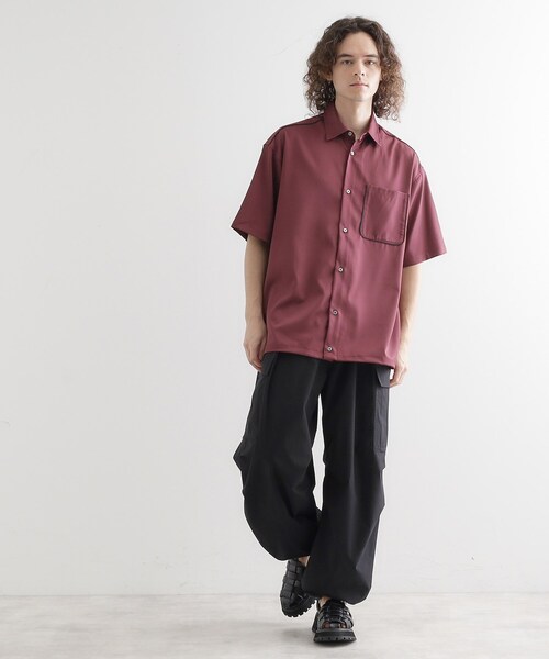 tk.TAKEO KIKUCHI(ティーケータケオキクチ)の「スピンドルシャツ(シャツ/ブラウス・メンズ・ホワイト/ボルドー/チャコールグレー・02/03/04)」の14枚目の写真