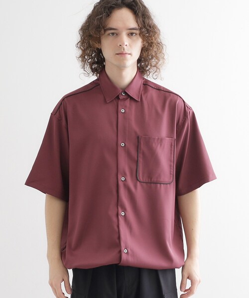 tk.TAKEO KIKUCHI(ティーケータケオキクチ)の「スピンドルシャツ(シャツ/ブラウス・メンズ・ホワイト/ボルドー/チャコールグレー・02/03/04)」の19枚目の写真