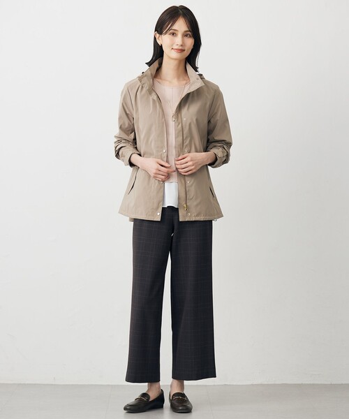J.PRESS Ladies(J.プレス レディス)の「アルガンシルク チェック クロップド パンツ(その他パンツ・レディース・グレー系3/ライトグレー系3・S/XS/XXS)」の6枚目の写真