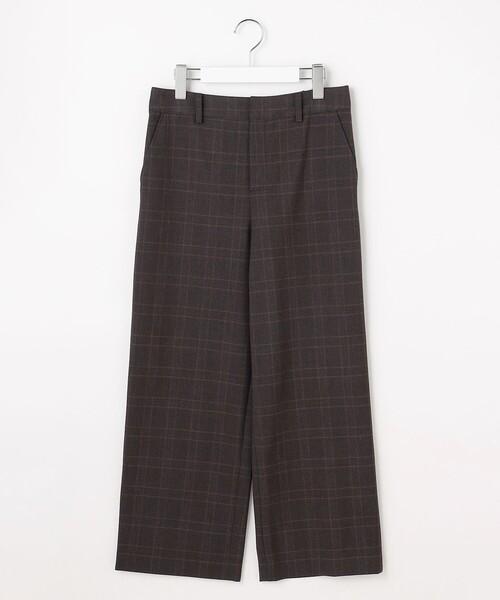 J.PRESS Ladies(J.プレス レディス)の「アルガンシルク チェック クロップド パンツ(その他パンツ・レディース・グレー系3/ライトグレー系3・S/XS/XXS)」の10枚目の写真