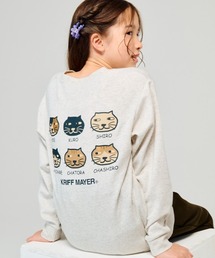 KRIFF MAYER Kid's Collection | プリントクルー（ネコ）(Tシャツ/カットソー)